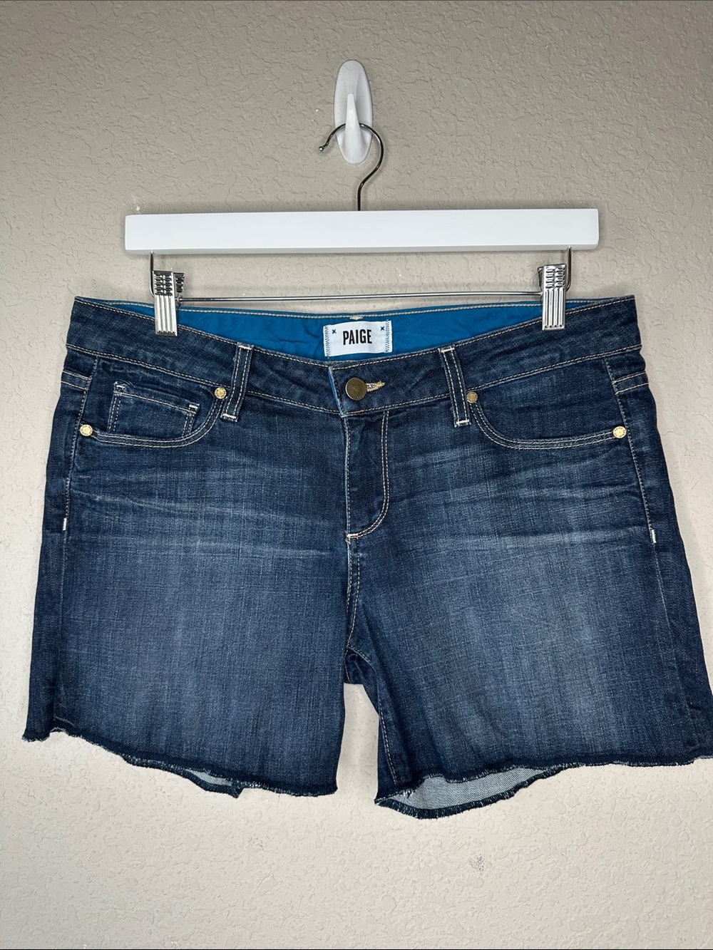 Paige Denim Women's Jimmy Jimmy Jean Shorts Size 29 Blue 5" Inseam